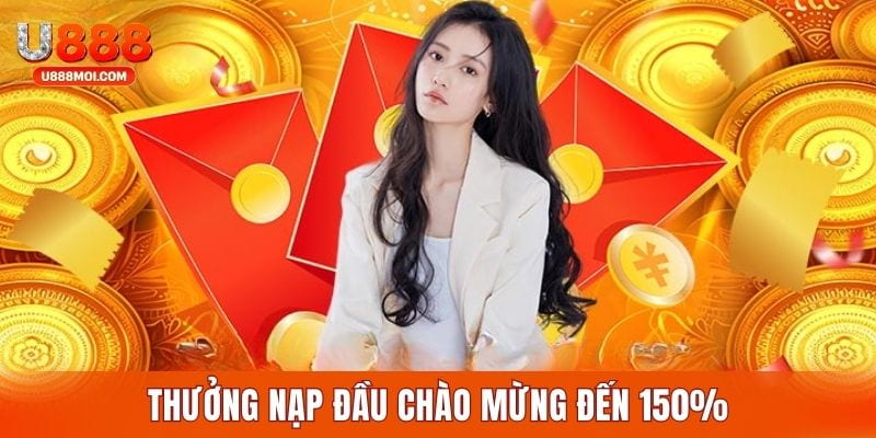 Khuyến mãi U888 siêu hậu hĩnh cho tân binh đến 150%